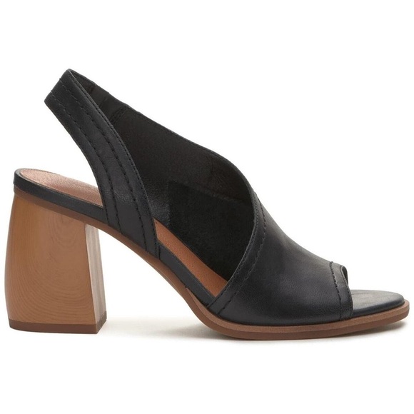 Lucky Brand Block Heel Slingback Sandals Xilna Size US 9.5M - Picture 2 of 9